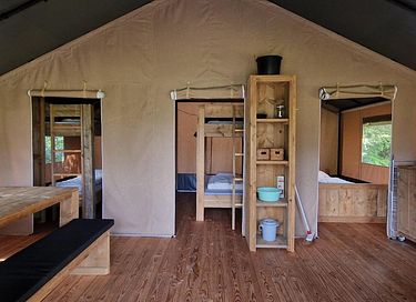Safarizelt auf einem Familiencampingplatz in Overijssel - 2