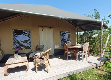 Glamping met privé hottub - 7
