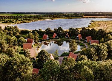 Knus huisje aan een visvijver in het groen - 4