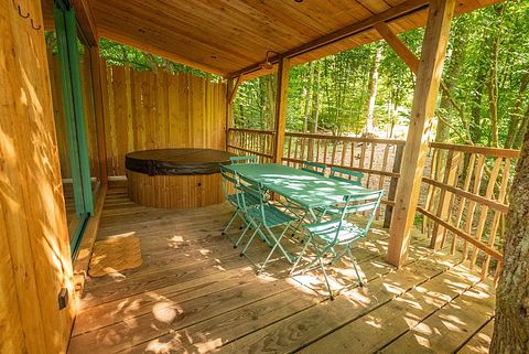Boomhut (4p) met hottub in de Ardennen - 2