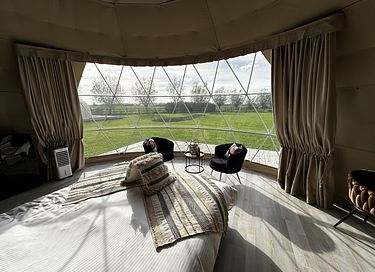 Glamping Dome mit privatem Whirlpool und Aussicht - 7