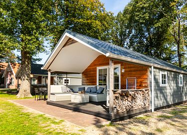 Boslodge (6p) dans un beau camping à Twente