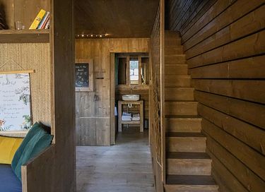Unieke boshut met privé hottub - 9