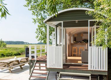 Prachtige pipowagen met veel privacy  - 3