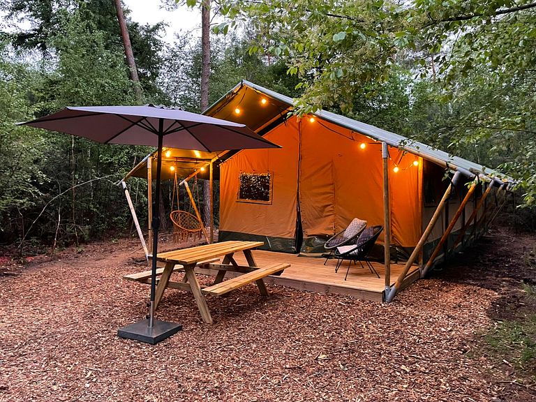 Luxuriöses Familien-Glampingzelt mit Bad - 1