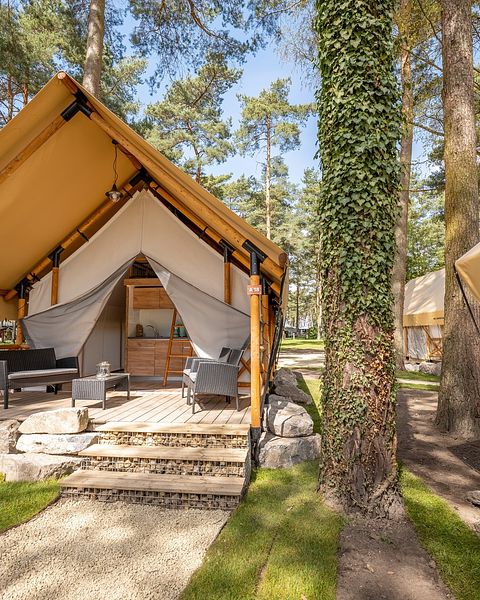 Glampingzelt für 4 Personen mit eigener Terrasse - 2