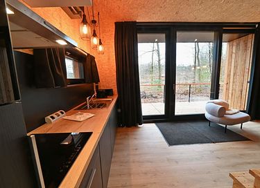 Boslodge met privé sauna  - 8