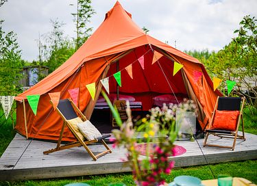 Stoere glampingtent - 2 tot 4 personen - 6