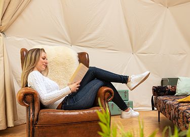 Glamping Kuppelzelt auf einem Campingplatz in Drenthe - 8