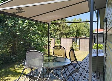 Houten lodge met omheinde tuin in Duitsland - 4