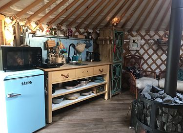 Romantische Yurt met hottub - 7