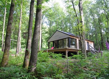 Houten boshuisje in de Ardennen (4p)