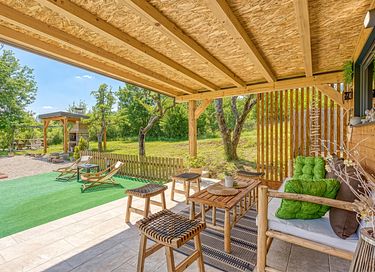Wooden holiday home located on the space - 23