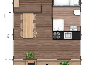 Luxury glamping lodge (5p) with hot tub - 17