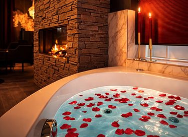 Jacuzzi Suite mit privater Sauna und Wellnessgarten - 5