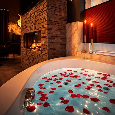 Jacuzzi Suite mit privater Sauna und Wellnessgarten - 5