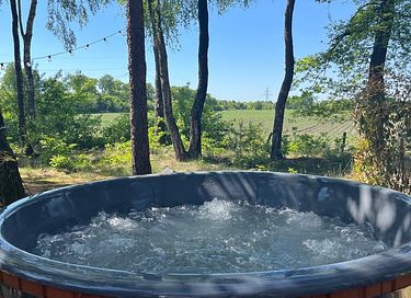 Wellness Boslodge met hottub