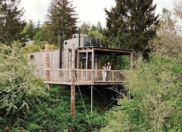 Boomhut in de Franse Elzas  - 2