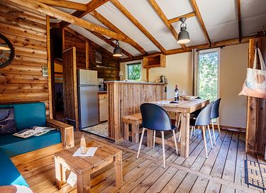 Houten lodge met privé hottub - 5