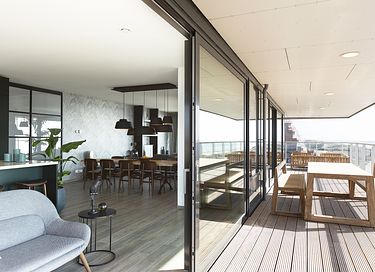Geräumige Strandwohnung mit Meerblick - 4