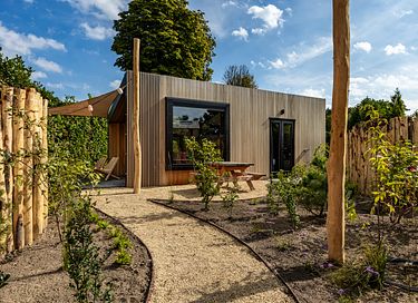 Romantische cabin met wellness