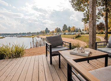 Pavillon pour 4 personnes au bord d'un lac récréatif - 14