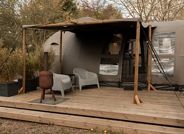 Tente panoramique chauffée avec hottub privé - 15