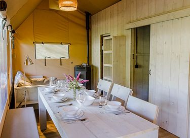 Luxe glamping tent voor 8 personen in België - 3