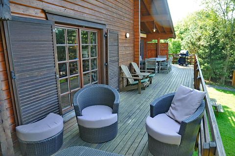 Houten chalet met grote tuin vlakbij Durbuy - 2