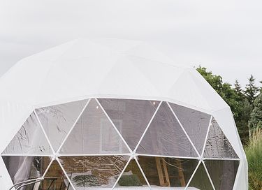 Glamping tent with bathroom and kitchen near forest - 4