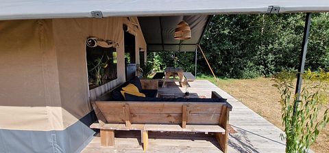 Safarizelt auf einem Familiencampingplatz in Overijssel - 4