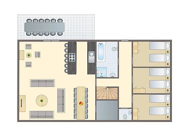 Vakantiehuis (12p) in bosrijke omgeving  - 15
