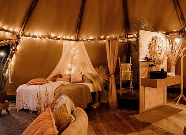 Romantische glamping tent met een hottub - 3