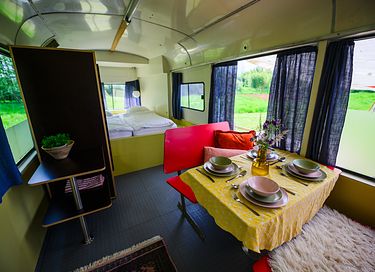 Uniek overnachten in een omgebouwde tram - 5