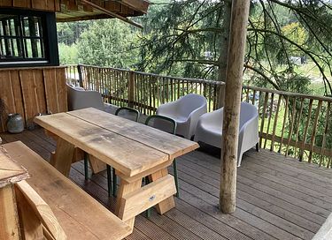 Boomhut Drenthe met groot terras - 9
