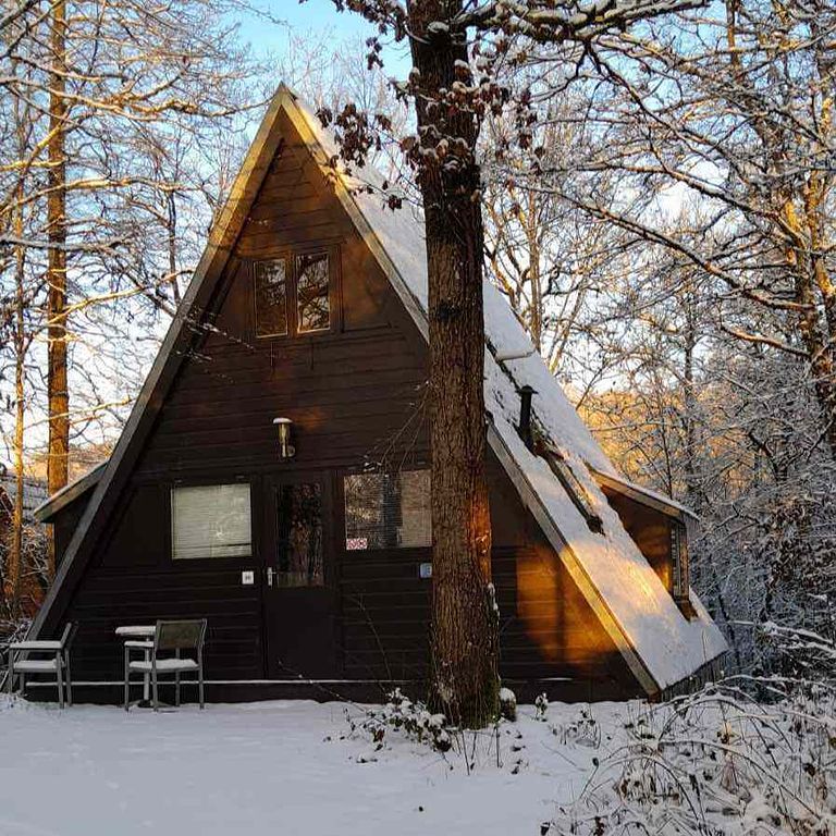 Luxe A-frame huisje in de Ardennen met terras - 1
