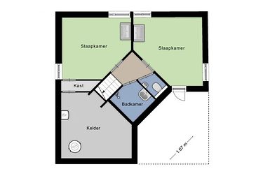 Waldhaus (6p) mit außergewöhnlicher Form - 13