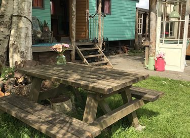 Romantisch overnachten in pipowagen met sauna - 2
