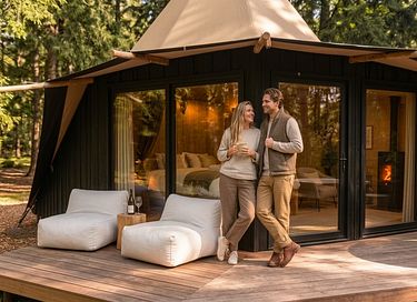 Luxe tipi tent (2p) met privé hottub - 12