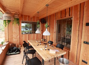 Natuurcabin aan kust Barcelona met zeezicht - 20