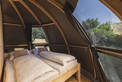 Tente glamping de luxe dans un camping avec piscine - 5