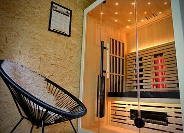 Boslodge met privé sauna  - 12