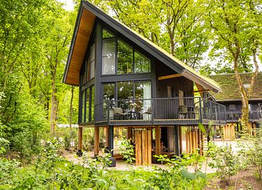 Romantische houten lodge met privé hottub - 21