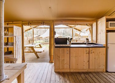 6-Personen-Lodge-Zelt mitten in den Niederlanden - 6
