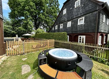 Ferienwohnung mit Wellness an einem Fluss