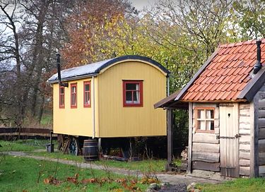 Woonwagen in jaren '30 stijl met hottub - 16