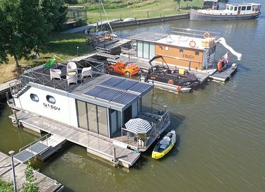 Luxe houseboat met dakterras - 16