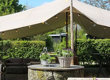 Romantic glamping tent with hot tub - 20