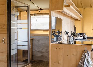 Luxury glamping lodge (5p) with hot tub - 16