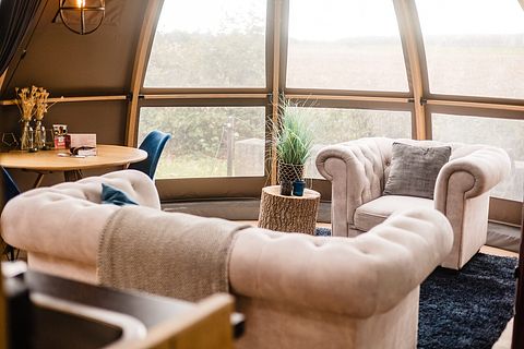 Tente panoramique chauffée avec hottub privé - 4